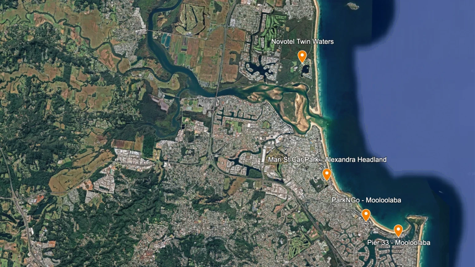 Locations for Sunny Coast Car Hire